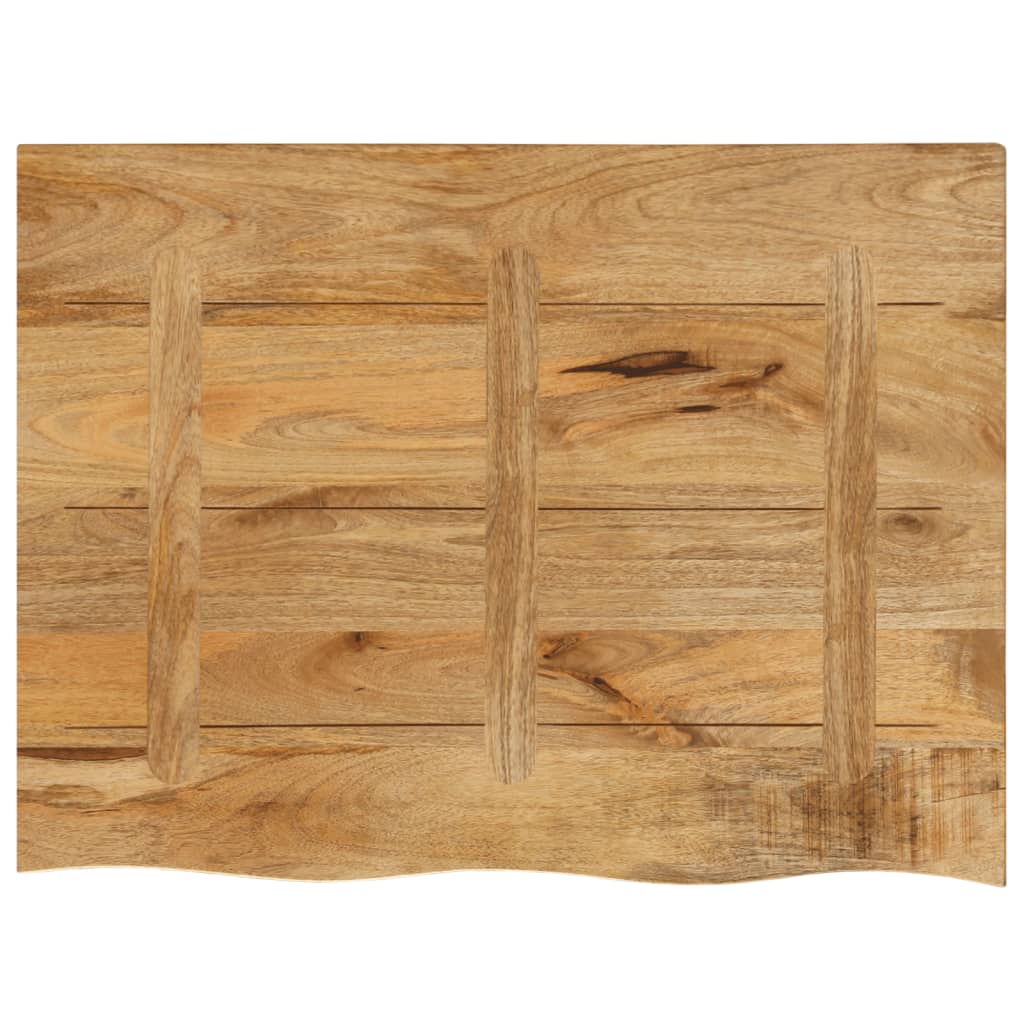 Tafelblad met natuurlijke rand 90x60x2,5 cm massief mangohout is nu te koop bij PeponiXL, paradijselijk wonen!