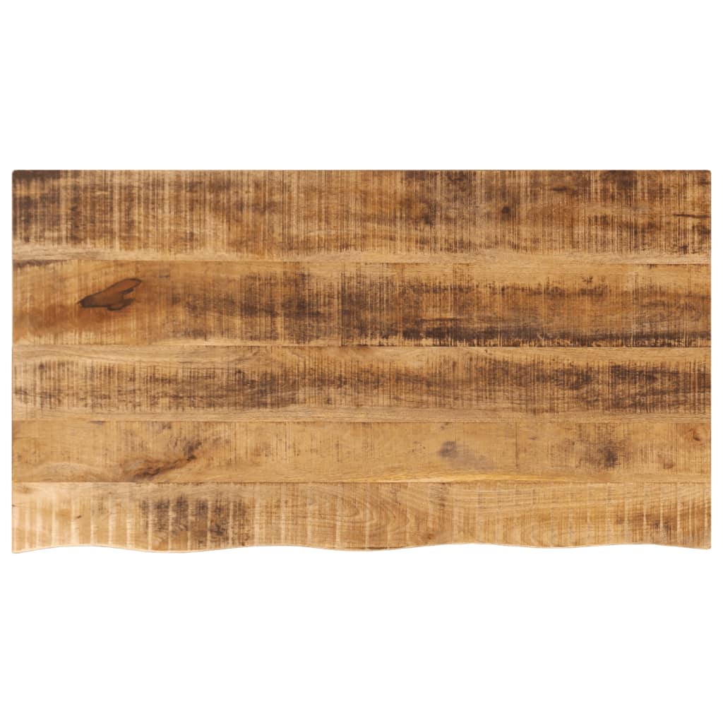 Tafelblad met natuurlijke rand 100x60x2,5 cm massief mangohout is nu te koop bij PeponiXL, paradijselijk wonen!