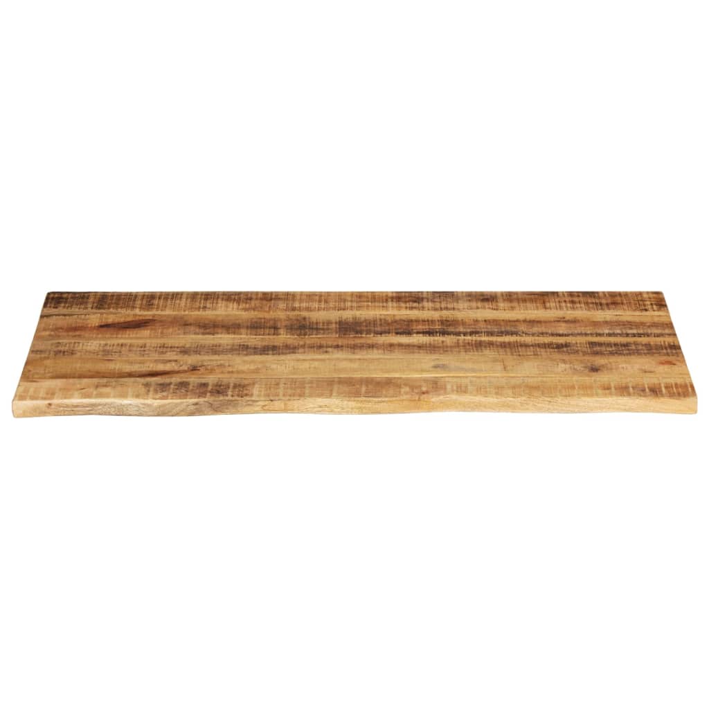 Tafelblad met natuurlijke rand 100x60x2,5 cm massief mangohout is nu te koop bij PeponiXL, paradijselijk wonen!