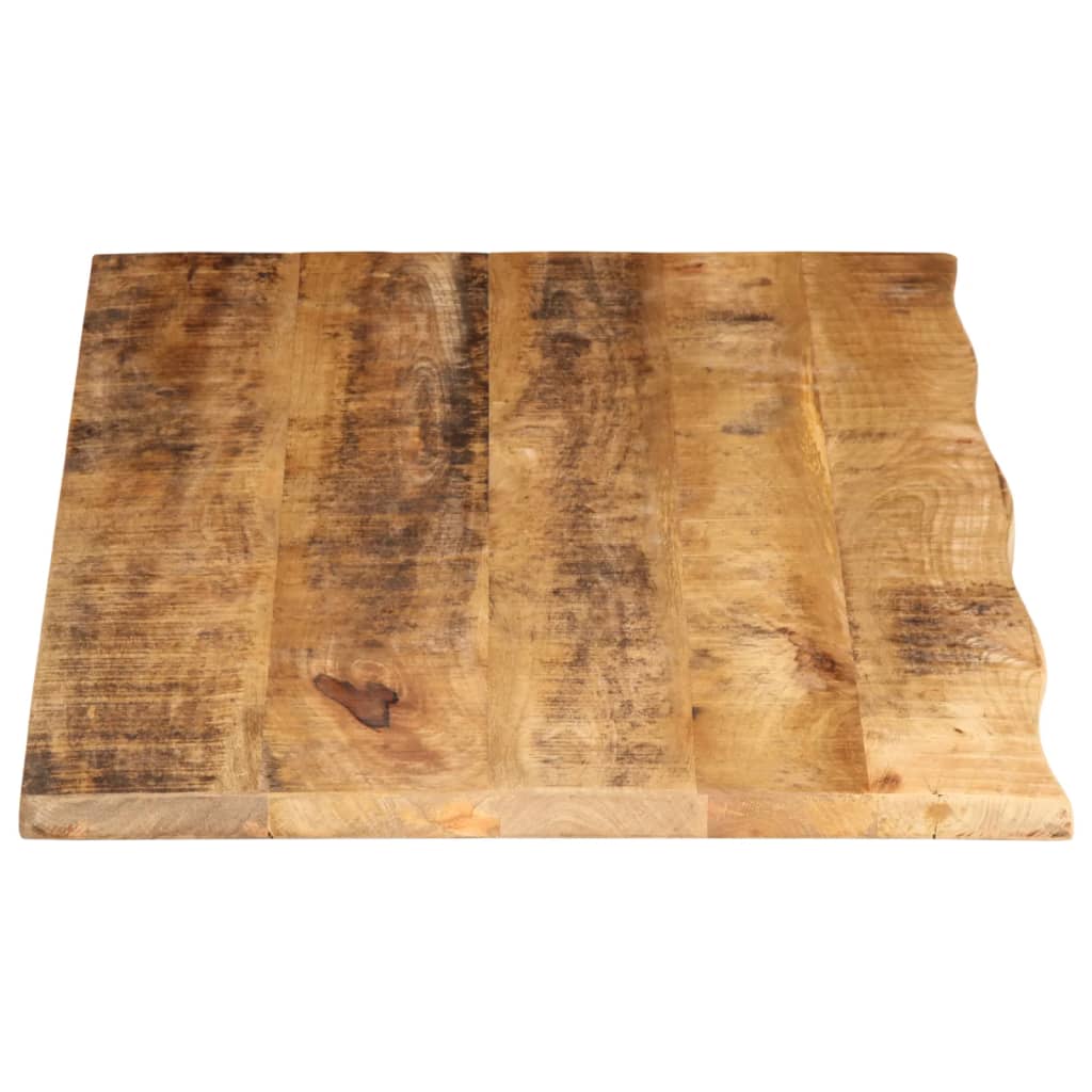 Tafelblad met natuurlijke rand 100x60x2,5 cm massief mangohout is nu te koop bij PeponiXL, paradijselijk wonen!