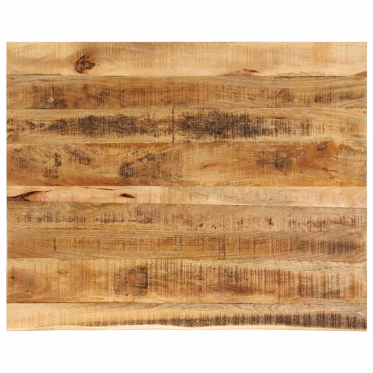 Tafelblad met natuurlijke rand 90x80x2,5 cm massief mangohout is nu te koop bij PeponiXL, paradijselijk wonen!