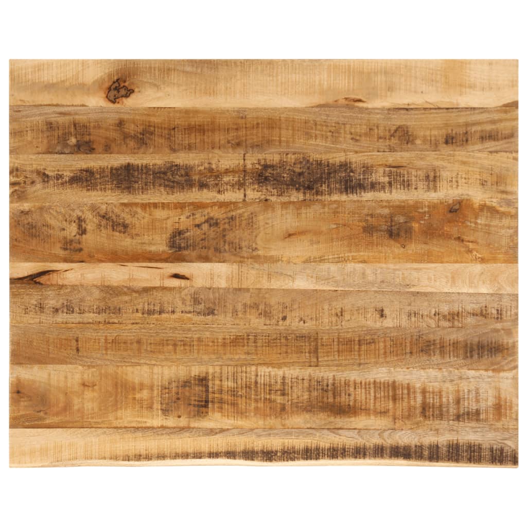 Tafelblad met natuurlijke rand 100x80x2,5 cm massief mangohout is nu te koop bij PeponiXL, paradijselijk wonen!