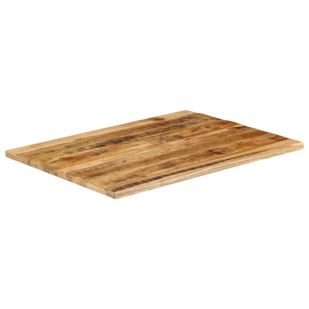 Tafelblad met natuurlijke rand 100x80x2,5 cm massief mangohout is nu te koop bij PeponiXL, paradijselijk wonen!