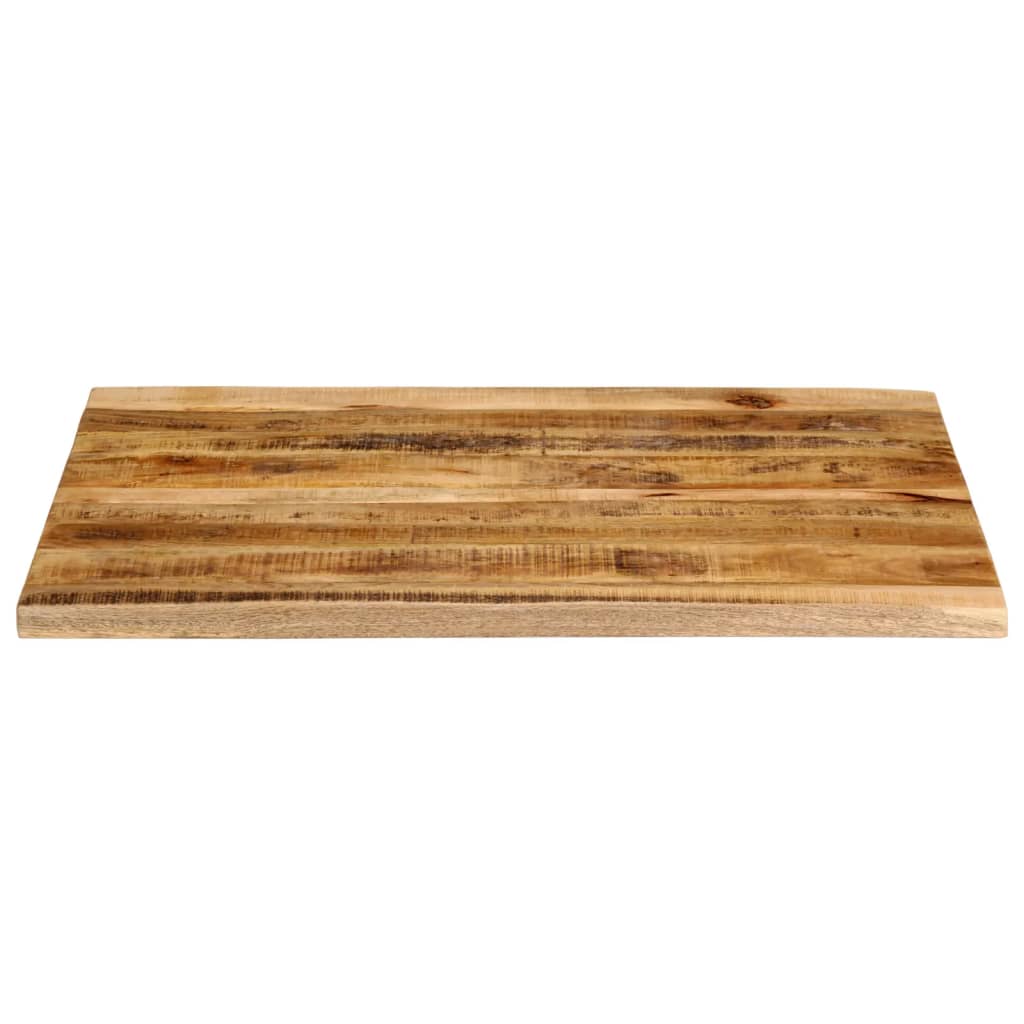 Tafelblad met natuurlijke rand 100x80x2,5 cm massief mangohout is nu te koop bij PeponiXL, paradijselijk wonen!