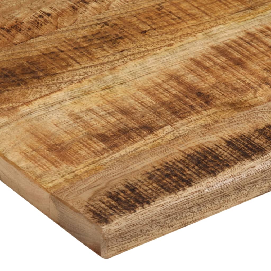 Tafelblad met natuurlijke rand 100x80x2,5 cm massief mangohout is nu te koop bij PeponiXL, paradijselijk wonen!
