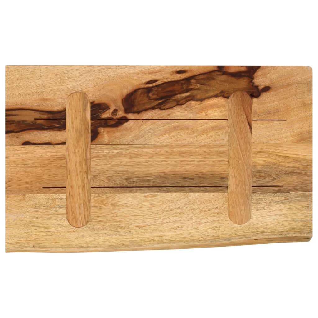 Tafelblad met natuurlijke rand 50x20x3,8 cm massief mangohout is nu te koop bij PeponiXL, paradijselijk wonen!