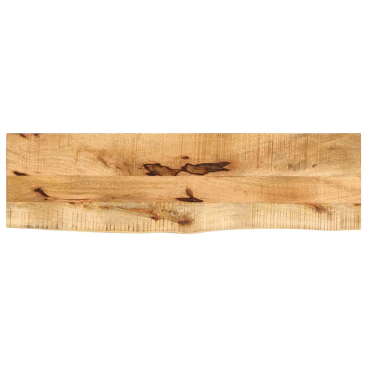 Tafelblad met natuurlijke rand 100x20x3,8 cm massief mangohout is nu te koop bij PeponiXL, paradijselijk wonen!