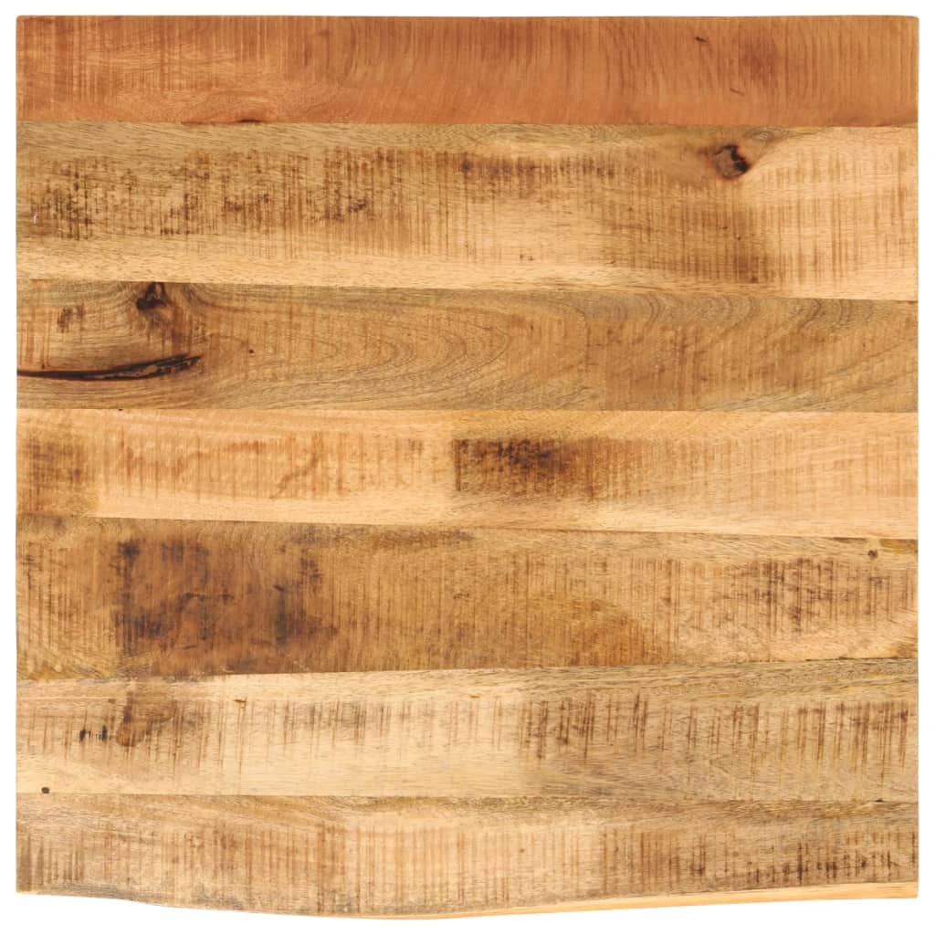 Tafelblad met natuurlijke rand 40x40x3,8 cm massief mangohout is nu te koop bij PeponiXL, paradijselijk wonen!
