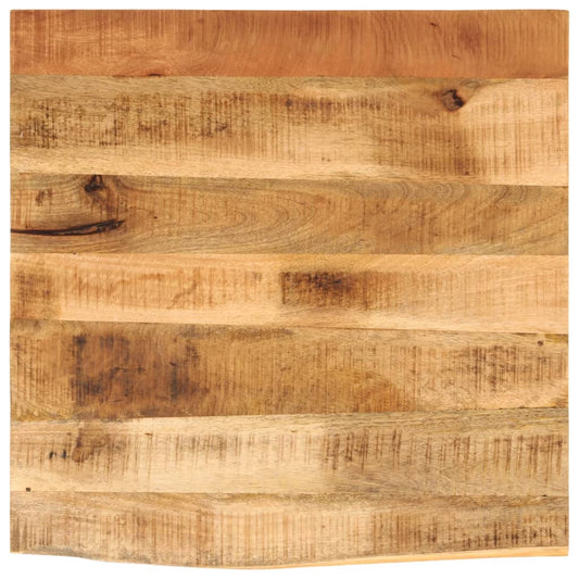 Tafelblad met natuurlijke rand 40x40x3,8 cm massief mangohout is nu te koop bij PeponiXL, paradijselijk wonen!