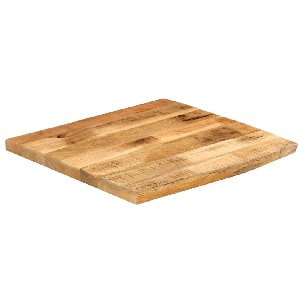 Tafelblad met natuurlijke rand 40x40x3,8 cm massief mangohout is nu te koop bij PeponiXL, paradijselijk wonen!