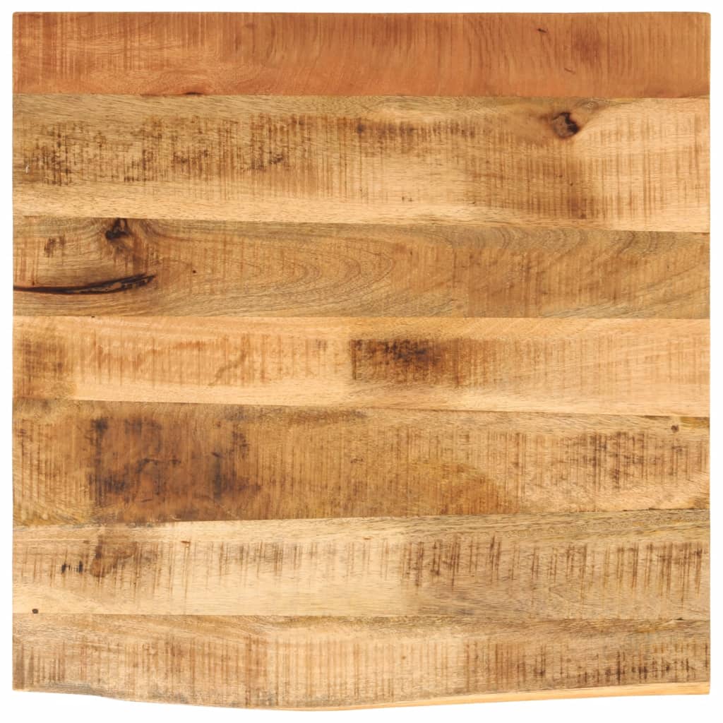 Tafelblad met natuurlijke rand 40x40x3,8 cm massief mangohout is nu te koop bij PeponiXL, paradijselijk wonen!
