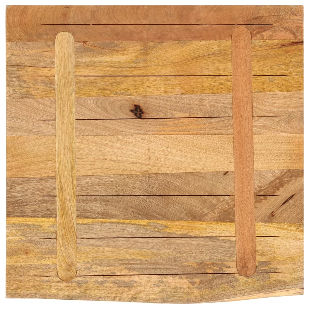 Tafelblad met natuurlijke rand 40x40x3,8 cm massief mangohout is nu te koop bij PeponiXL, paradijselijk wonen!