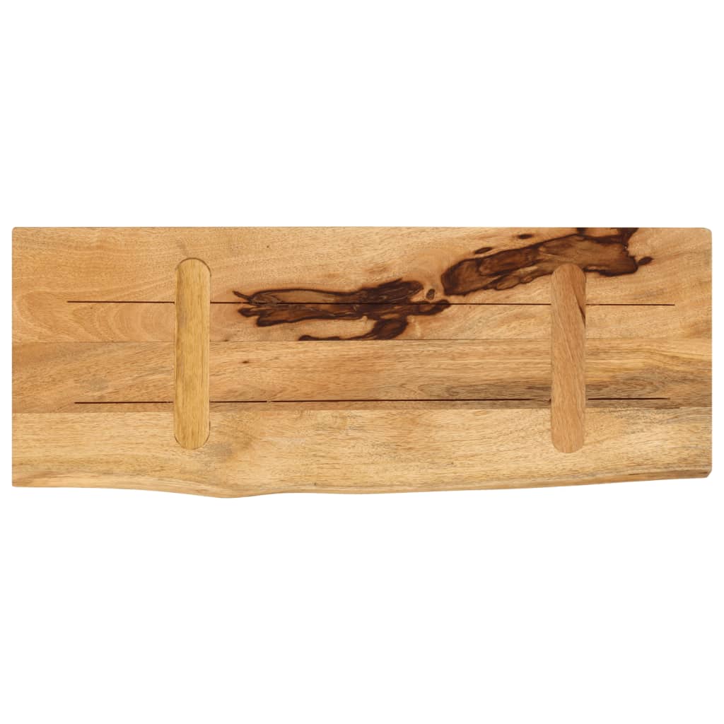 Tafelblad met natuurlijke rand 70x40x3,8 cm massief mangohout is nu te koop bij PeponiXL, paradijselijk wonen!