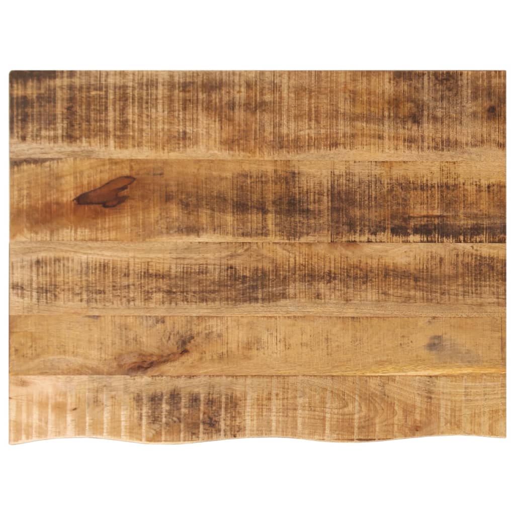 Tafelblad met natuurlijke rand 80x60x3,8 cm massief mangohout is nu te koop bij PeponiXL, paradijselijk wonen!