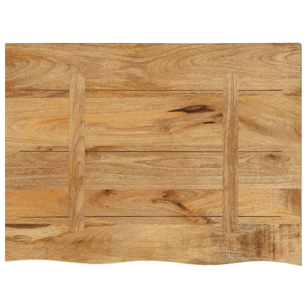 Tafelblad met natuurlijke rand 80x60x3,8 cm massief mangohout is nu te koop bij PeponiXL, paradijselijk wonen!