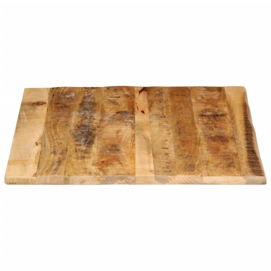 Tafelblad met natuurlijke rand 90x80x3,8 cm massief mangohout is nu te koop bij PeponiXL, paradijselijk wonen!