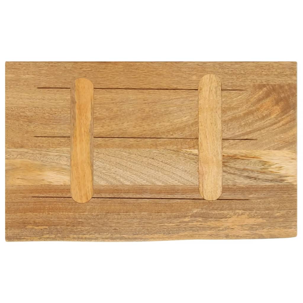 Tafelblad met natuurlijke rand 50x20x2,5 cm massief mangohout is nu te koop bij PeponiXL, paradijselijk wonen!