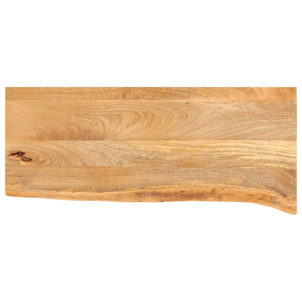 Tafelblad met natuurlijke rand 90x30x2,5 cm massief mangohout is nu te koop bij PeponiXL, paradijselijk wonen!