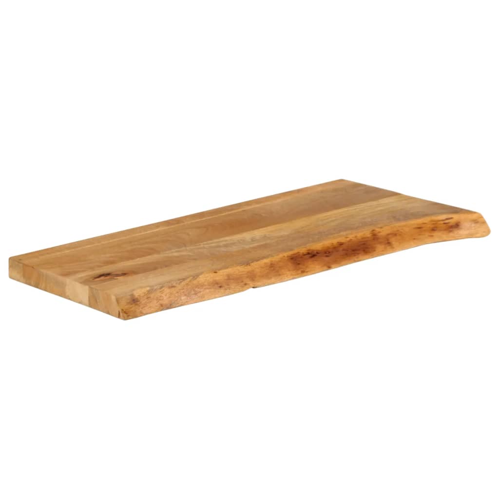 Tafelblad met natuurlijke rand 90x30x2,5 cm massief mangohout is nu te koop bij PeponiXL, paradijselijk wonen!