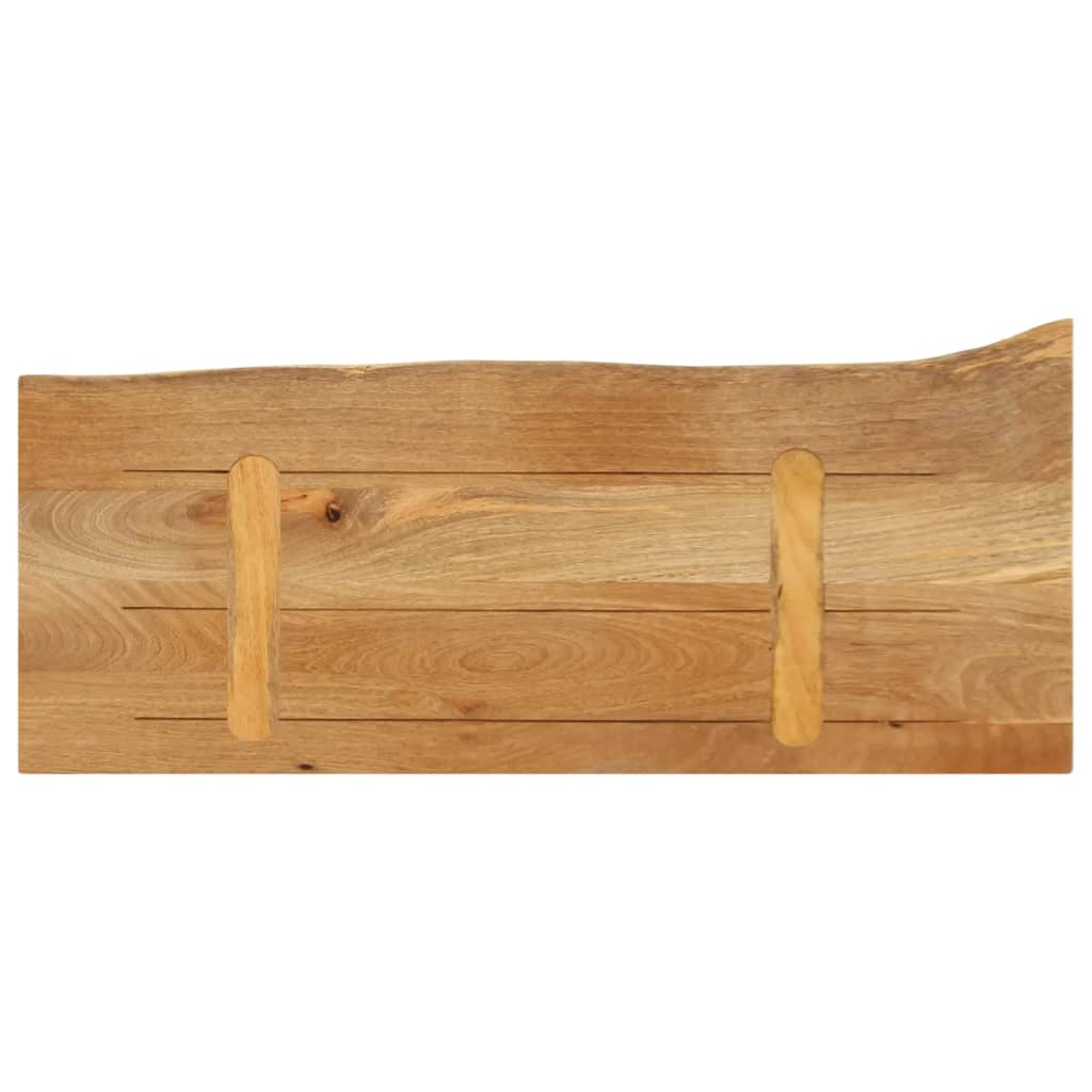 Tafelblad met natuurlijke rand 90x30x2,5 cm massief mangohout is nu te koop bij PeponiXL, paradijselijk wonen!