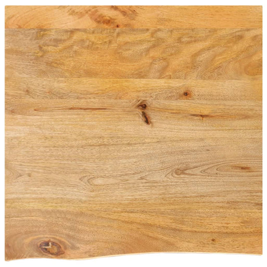 Tafelblad met natuurlijke rand 40x40x2,5 cm massief mangohout is nu te koop bij PeponiXL, paradijselijk wonen!