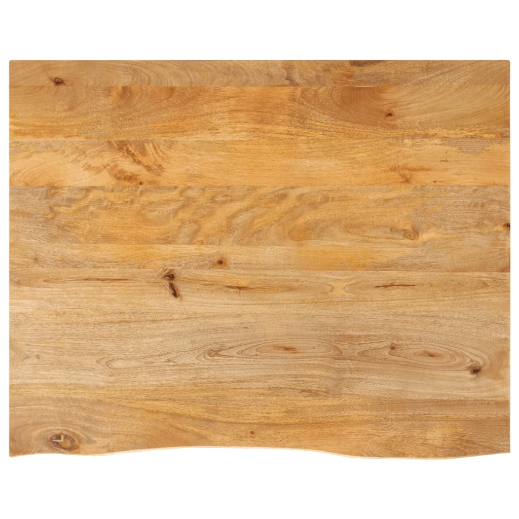 Tafelblad met natuurlijke rand 90x80x2,5 cm massief mangohout is nu te koop bij PeponiXL, paradijselijk wonen!