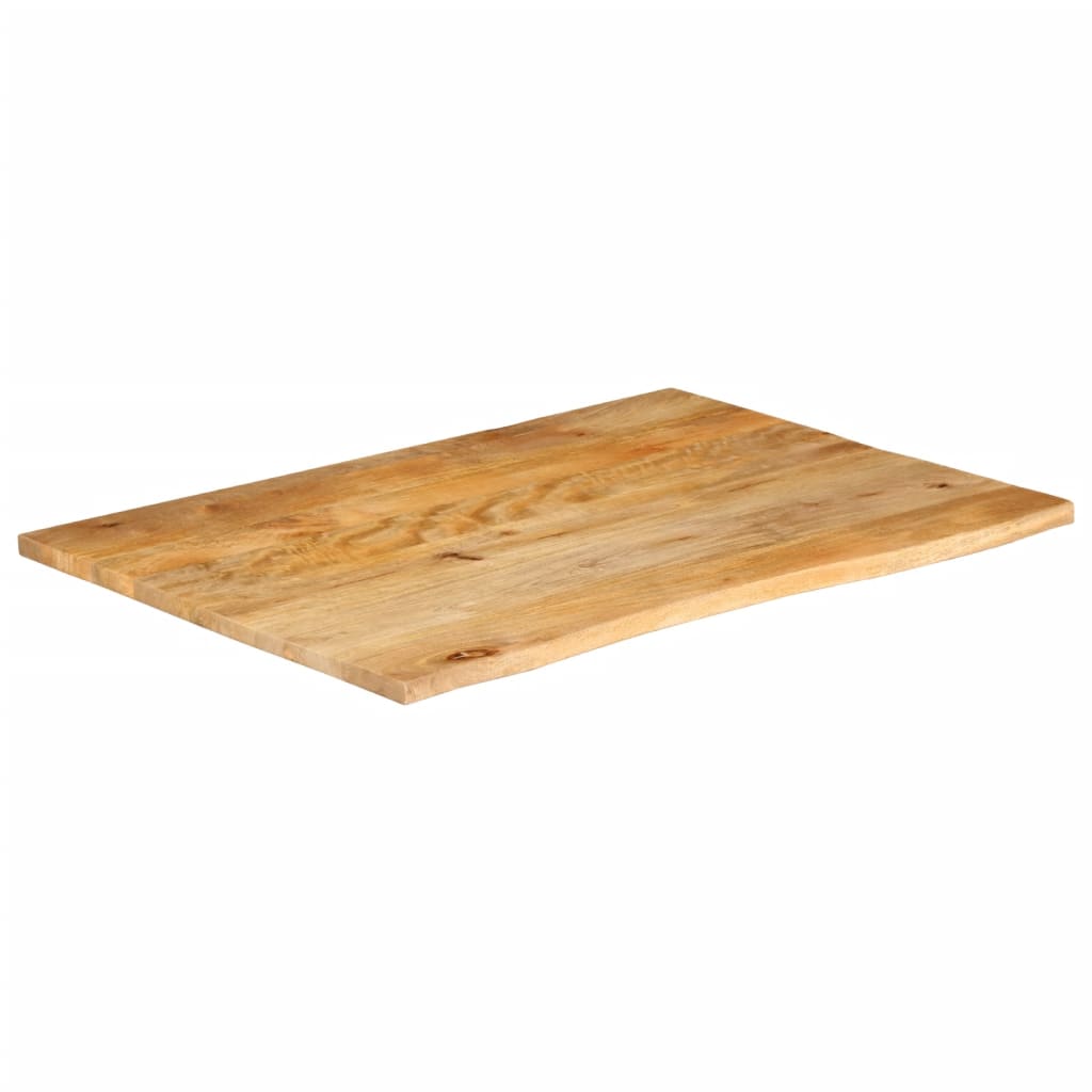 Tafelblad met natuurlijke rand 90x80x2,5 cm massief mangohout is nu te koop bij PeponiXL, paradijselijk wonen!