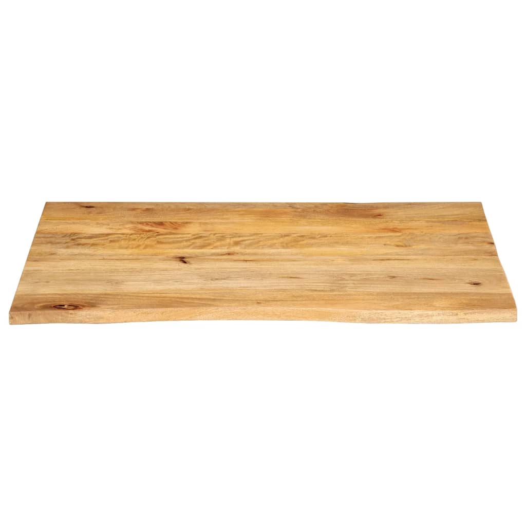 Tafelblad met natuurlijke rand 90x80x2,5 cm massief mangohout is nu te koop bij PeponiXL, paradijselijk wonen!