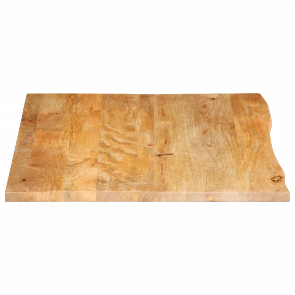 Tafelblad met natuurlijke rand 90x80x2,5 cm massief mangohout is nu te koop bij PeponiXL, paradijselijk wonen!