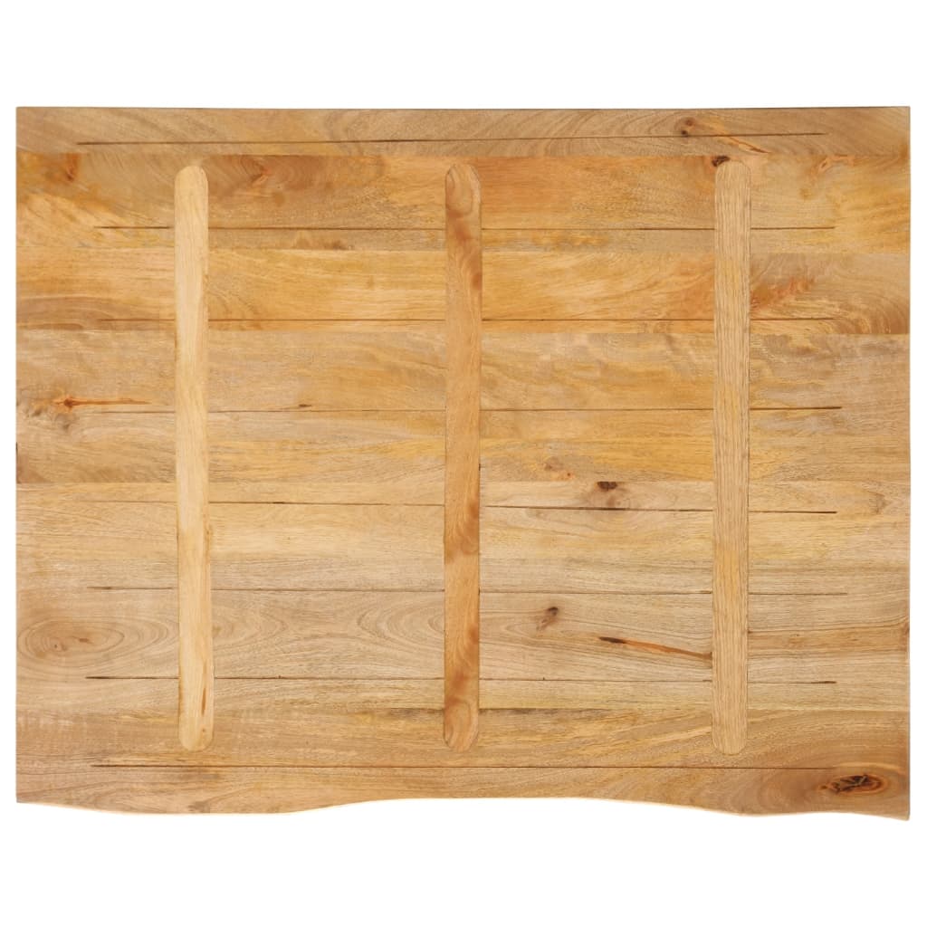 Tafelblad met natuurlijke rand 90x80x2,5 cm massief mangohout is nu te koop bij PeponiXL, paradijselijk wonen!