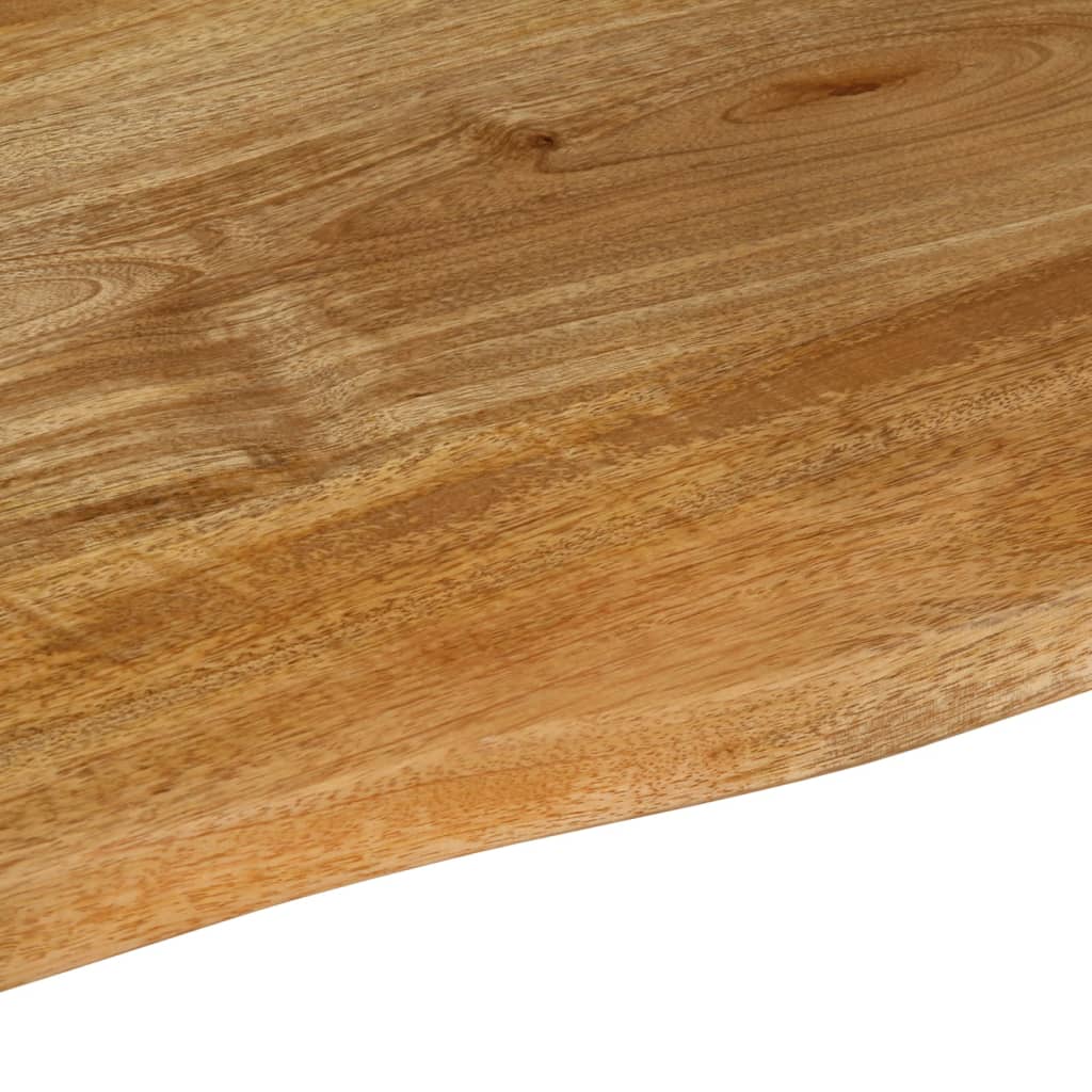 Tafelblad met natuurlijke rand 90x80x2,5 cm massief mangohout is nu te koop bij PeponiXL, paradijselijk wonen!