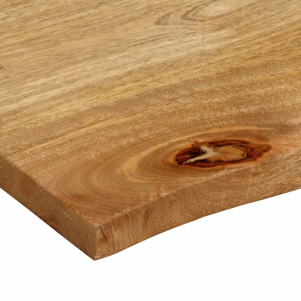 Tafelblad met natuurlijke rand 90x80x2,5 cm massief mangohout is nu te koop bij PeponiXL, paradijselijk wonen!