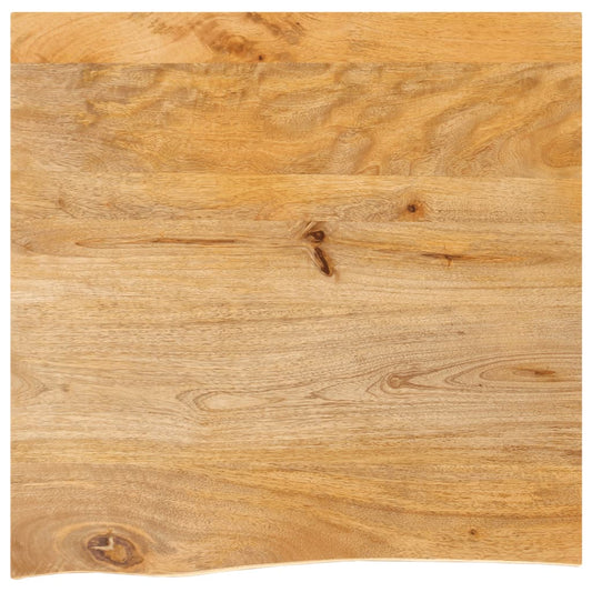 Tafelblad met natuurlijke rand 40x40x3,8 cm massief mangohout is nu te koop bij PeponiXL, paradijselijk wonen!