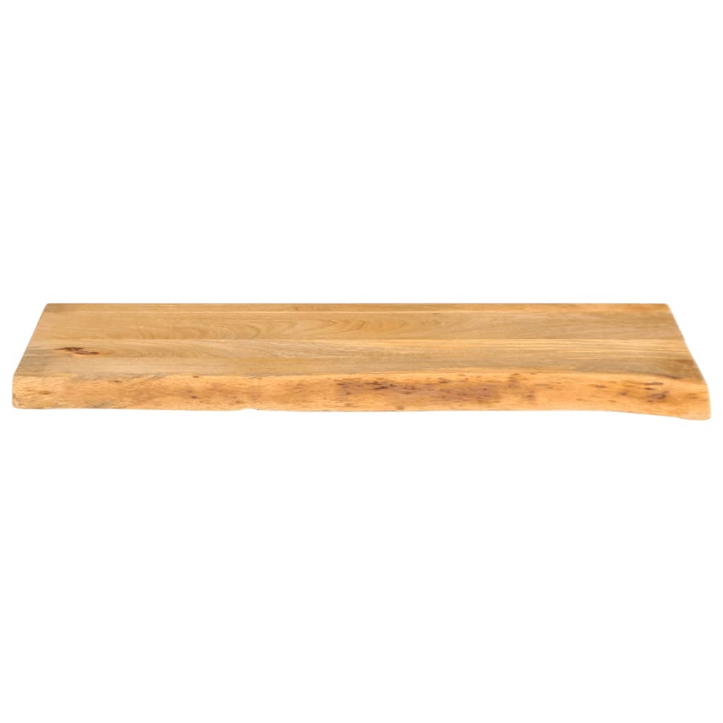 Tafelblad met natuurlijke rand 90x40x3,8 cm massief mangohout is nu te koop bij PeponiXL, paradijselijk wonen!