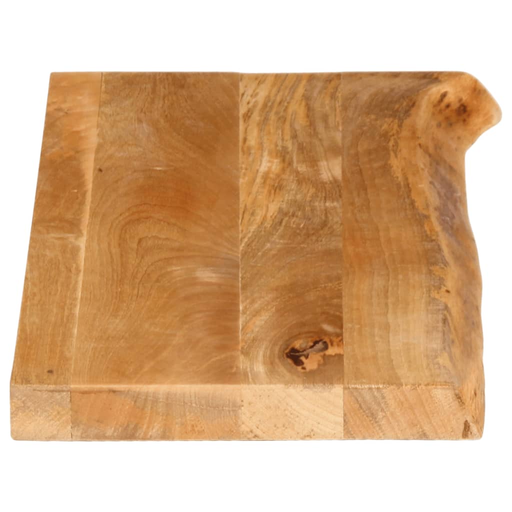 Tafelblad met natuurlijke rand 90x40x3,8 cm massief mangohout is nu te koop bij PeponiXL, paradijselijk wonen!