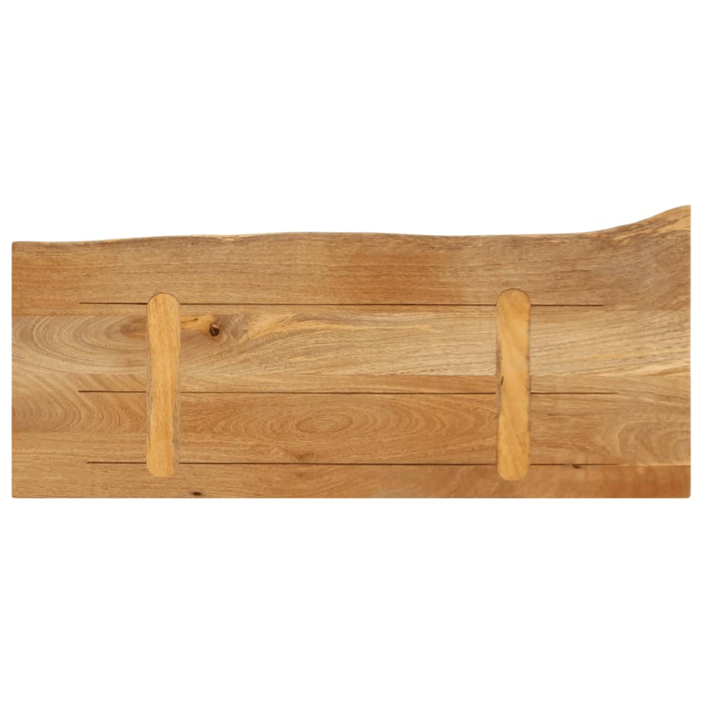 Tafelblad met natuurlijke rand 90x40x3,8 cm massief mangohout is nu te koop bij PeponiXL, paradijselijk wonen!