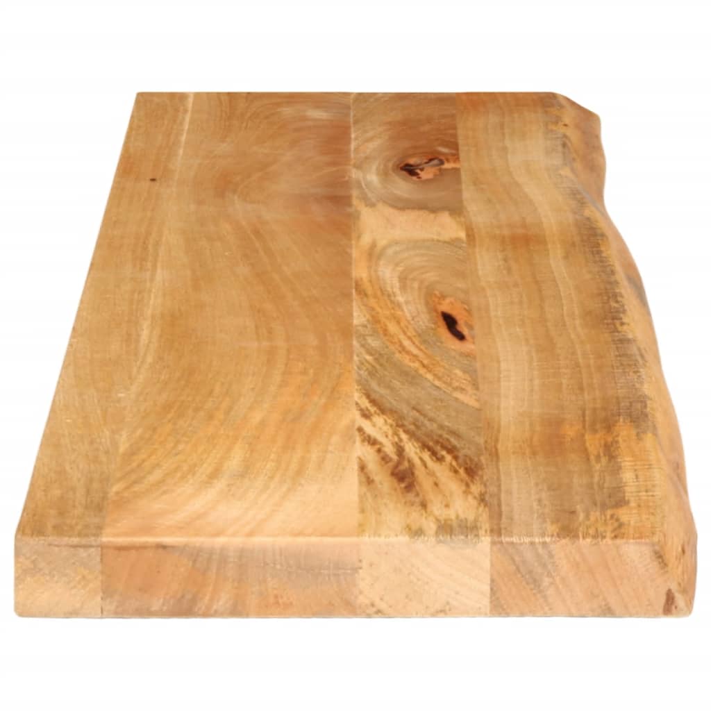 Tafelblad met natuurlijke rand 100x40x3,8 cm massief mangohout is nu te koop bij PeponiXL, paradijselijk wonen!