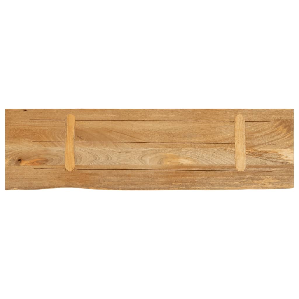 Tafelblad met natuurlijke rand 100x40x3,8 cm massief mangohout is nu te koop bij PeponiXL, paradijselijk wonen!