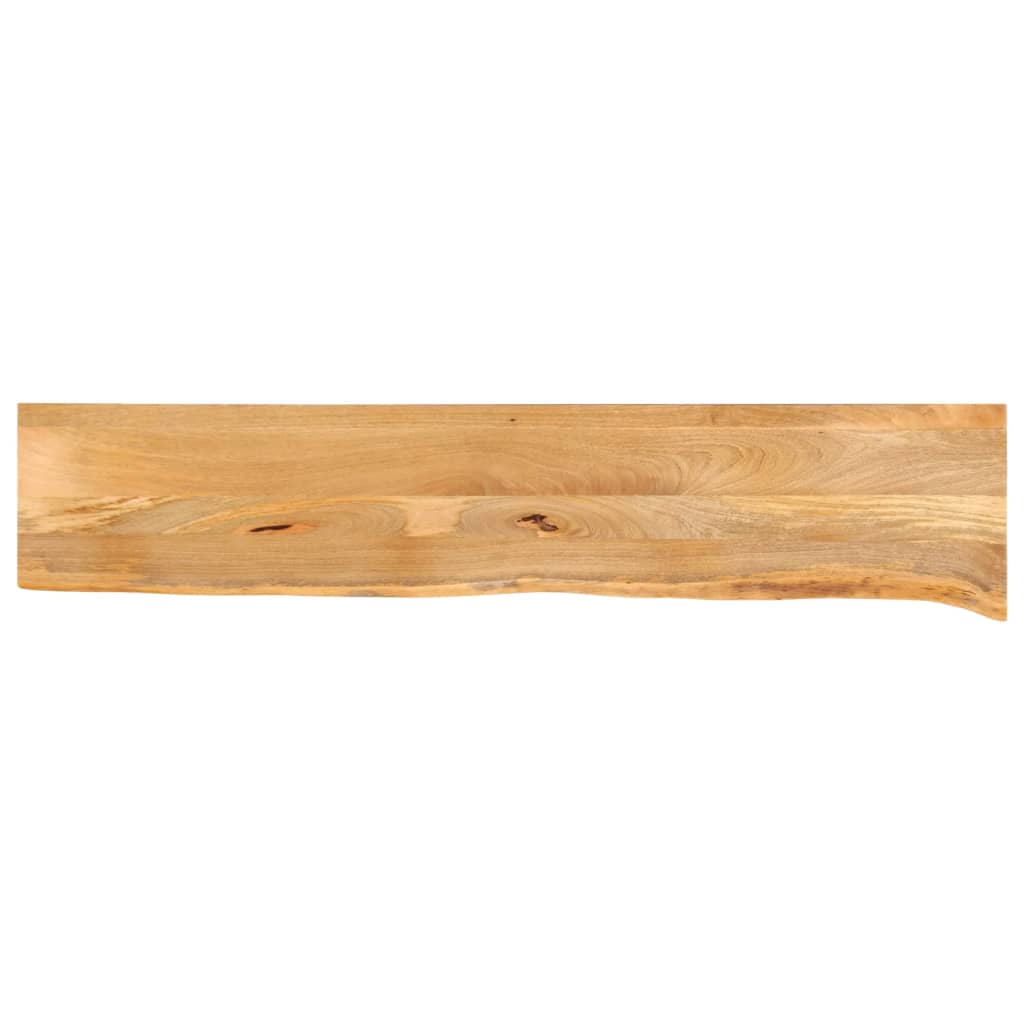 Tafelblad met natuurlijke rand 140x40x3,8 cm massief mangohout