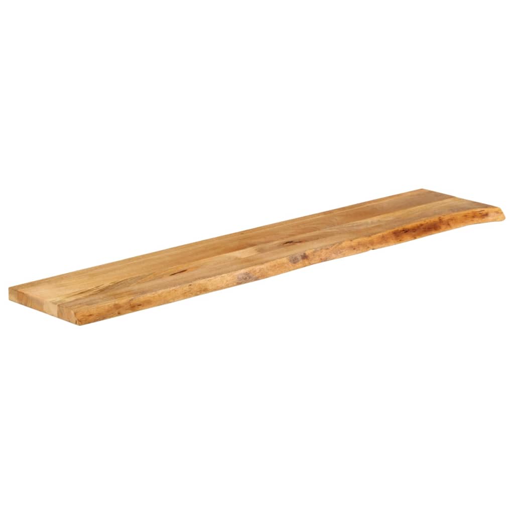Tafelblad met natuurlijke rand 140x40x3,8 cm massief mangohout