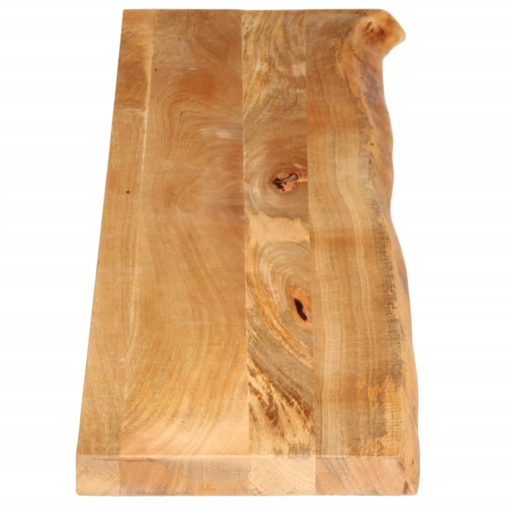 Tafelblad met natuurlijke rand 140x40x3,8 cm massief mangohout