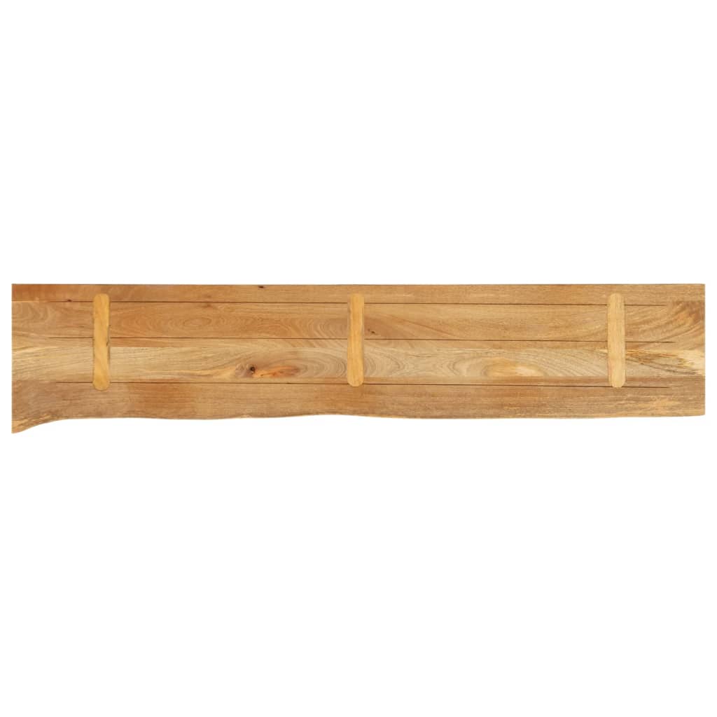 Tafelblad met natuurlijke rand 140x40x3,8 cm massief mangohout