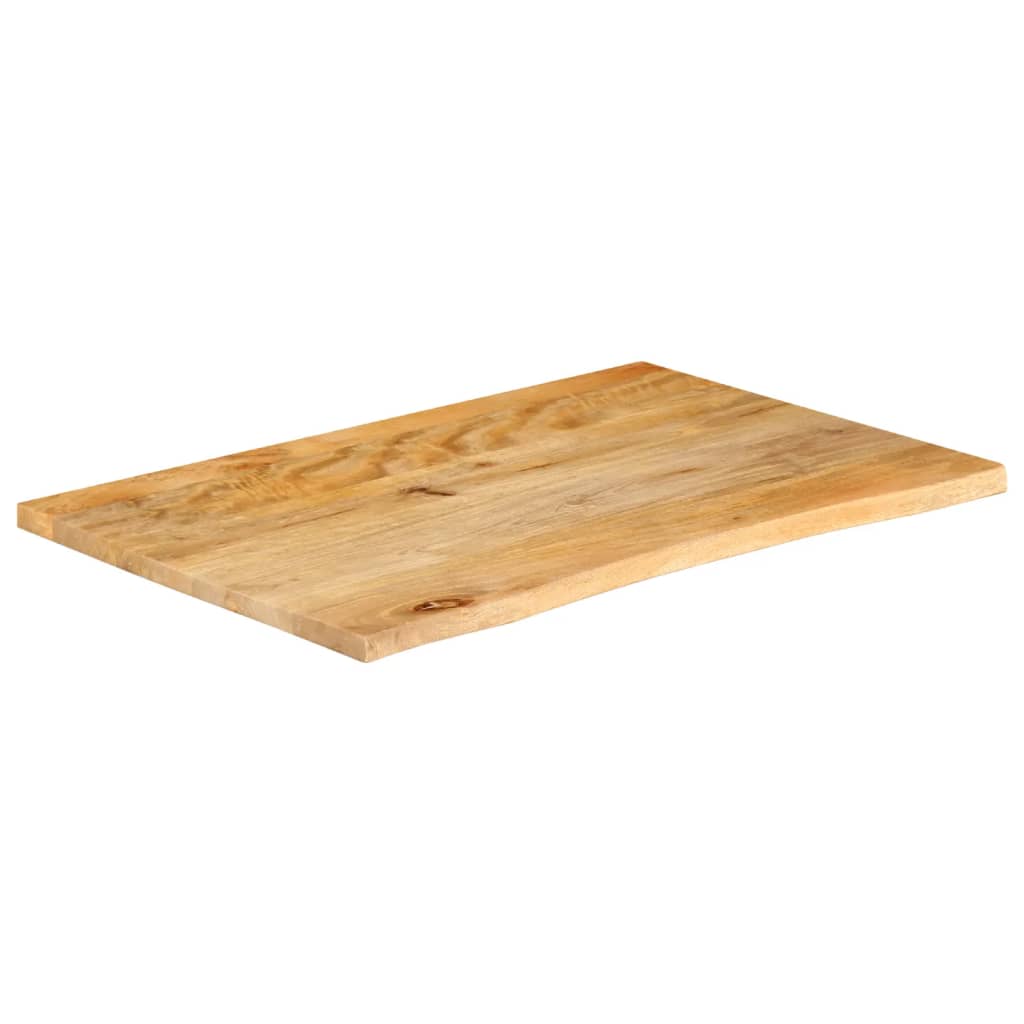 Tafelblad met natuurlijke rand 70x60x3,8 cm massief mangohout is nu te koop bij PeponiXL, paradijselijk wonen!