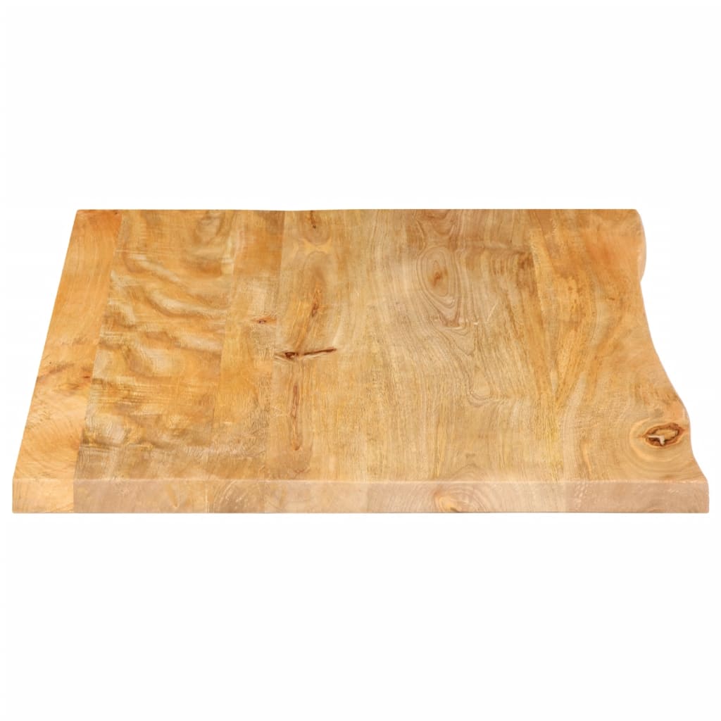 Tafelblad met natuurlijke rand 70x60x3,8 cm massief mangohout is nu te koop bij PeponiXL, paradijselijk wonen!