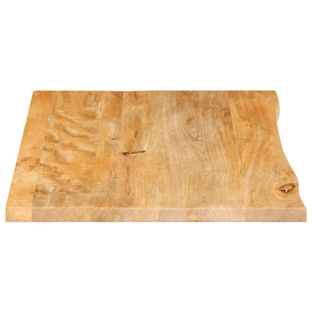 Tafelblad met natuurlijke rand 80x60x3,8 cm massief mangohout is nu te koop bij PeponiXL, paradijselijk wonen!