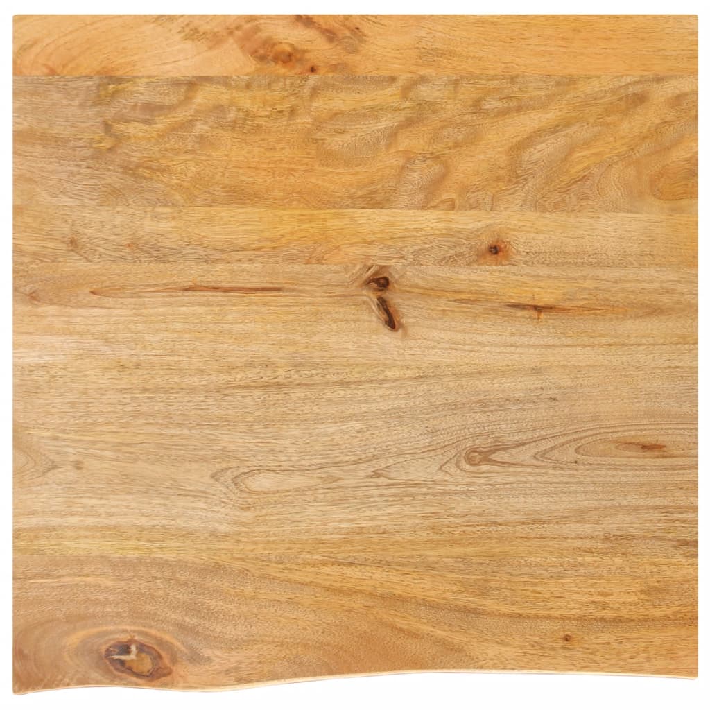 Tafelblad met natuurlijke rand 80x80x3,8 cm massief mangohout is nu te koop bij PeponiXL, paradijselijk wonen!