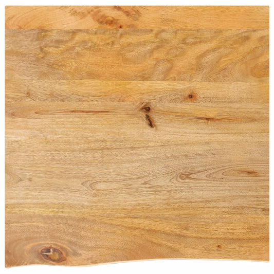 Tafelblad met natuurlijke rand 80x80x3,8 cm massief mangohout is nu te koop bij PeponiXL, paradijselijk wonen!