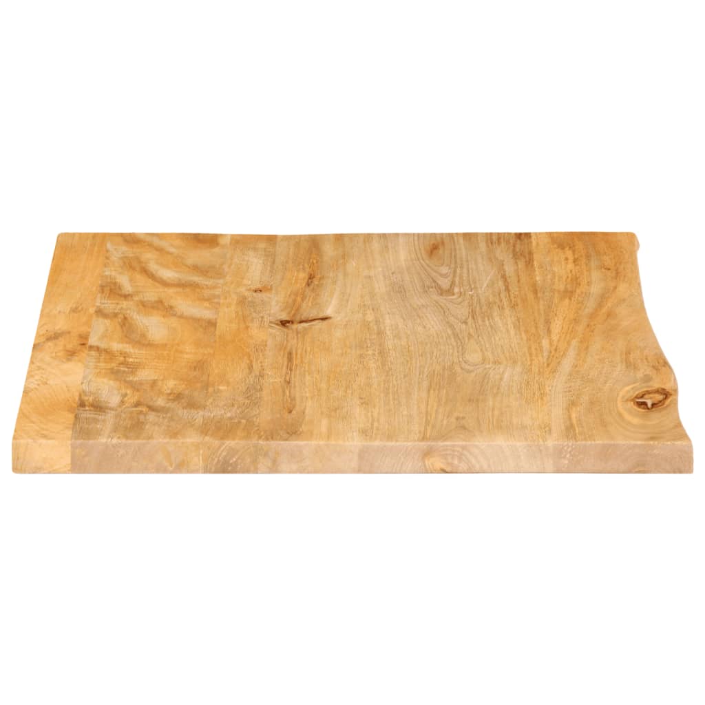 Tafelblad met natuurlijke rand 80x80x3,8 cm massief mangohout is nu te koop bij PeponiXL, paradijselijk wonen!