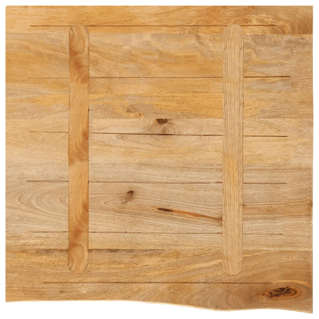 Tafelblad met natuurlijke rand 80x80x3,8 cm massief mangohout is nu te koop bij PeponiXL, paradijselijk wonen!