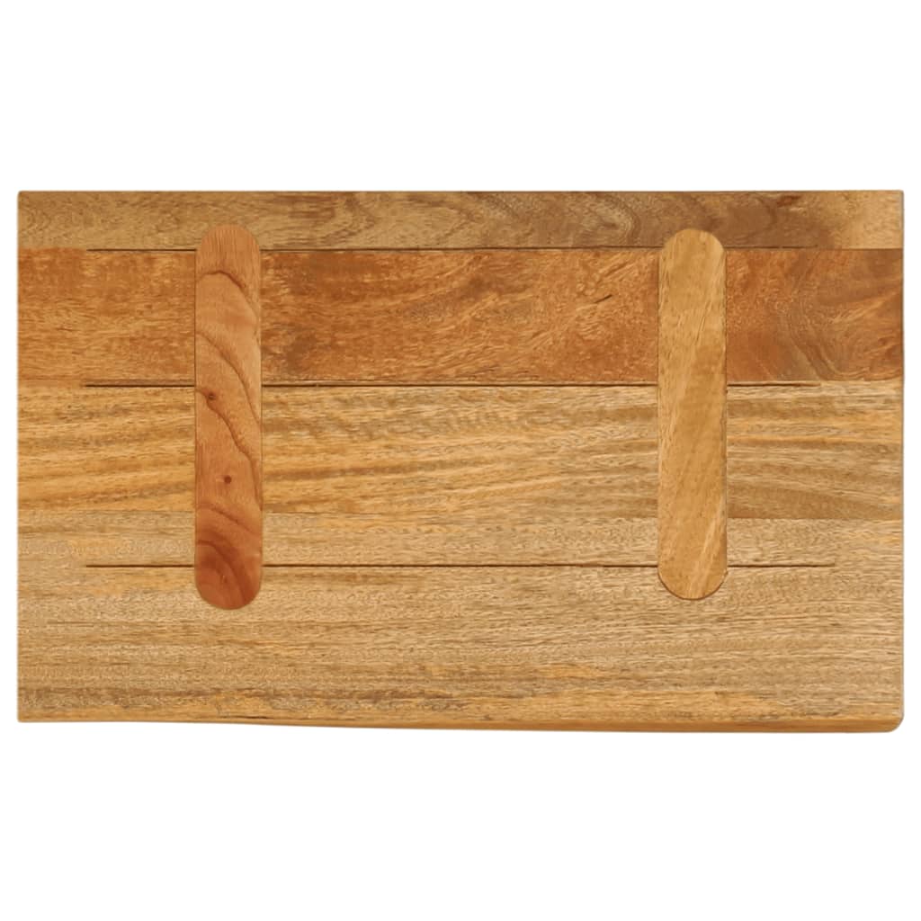 Tafelblad met natuurlijke rand 50x20x2,5 cm massief mangohout is nu te koop bij PeponiXL, paradijselijk wonen!